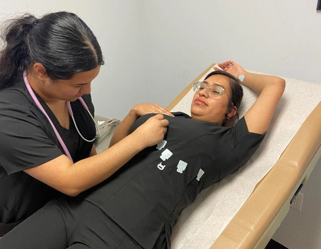 students training patient procedures